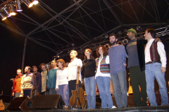 Fiestas del Pilar con Peteco, Demi y Juan Antuz 2003