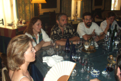 Comiendo con los Coplanacu en Casa Lac 2003