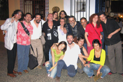 Con Raúl Carnota, su grupo y amigos 2005